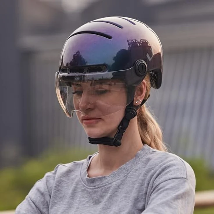 LIVALL EVO21, Fahrradhelm mit SOS-Technologie, Rück- und Frontlichtern, Bluetooth-Kopplung, Schwarz – Bild 8