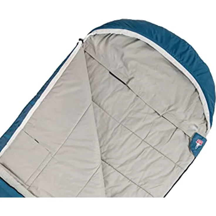 Grüezi Bag Cloud Cotton Comfort, Schlafsack 225 cm mit Baumwollfutter, wasserabweisend und vielseitig als Decke nutzbar, für Temperaturen von 8 °C bis 4 °C – Bild 4