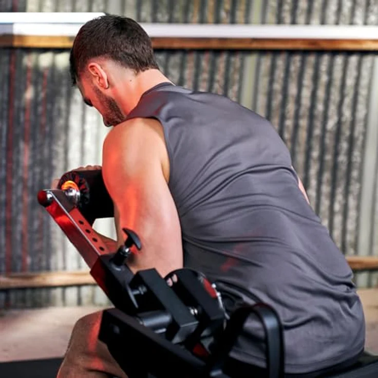 HAMMER Kraftstation Autark 6600 ´26, Studio-Trainingsturm mit Ab- & Back-Modul, höhenverstellbarem Kabelzug, 100 kg Gewichtsblock mit 20 x 5 kg Platten – Bild 3