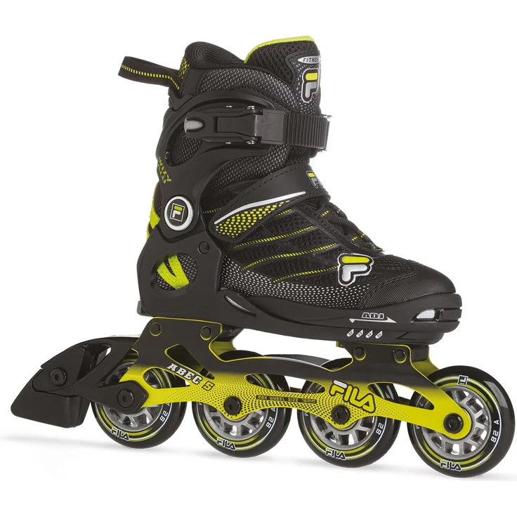 FILA Wizy Alu Boy Junior L, Rollschuhe mit Alu-Platine, hoch geschnittenem Cuff und atmungsaktivem Innenschuh, verstellbar Größe 35-38 – Bild 1
