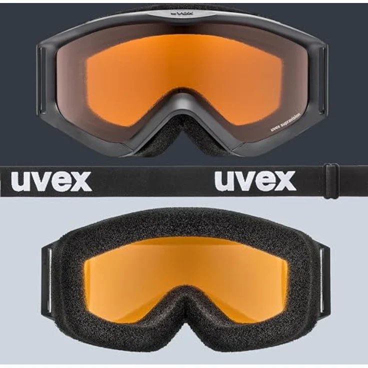 Uvex speedy pro - Skibrille für Kinder - kontrastverstärkend - vergrößertes, beschlagfreies Sichtfeld - Schwarz - one size – Bild 4