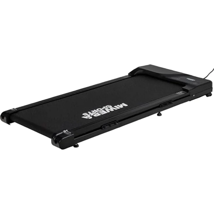 Miweba Sports Walking Pad 9% Steigung, Laufband für Zuhause mit 3 Jahren Garantie, Schwarz, ultraflach und leise, kompatibel mit Zwift und Kinomap – Bild 1