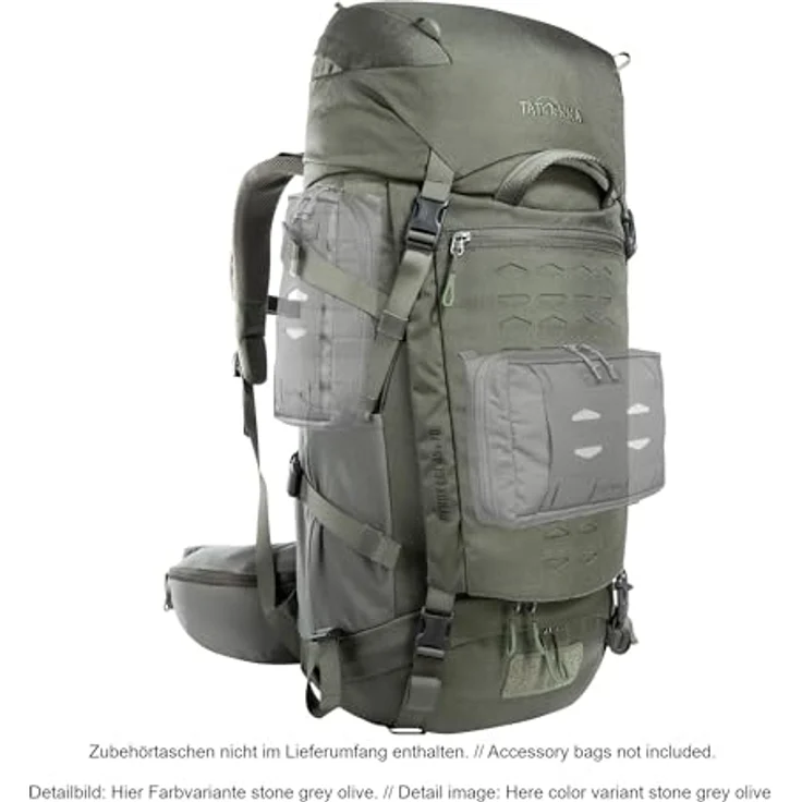 Tatonka Pyrox 45+10 Trekkingrucksack, 65 cm, 100% Polyamid, schwarz – Bild 8