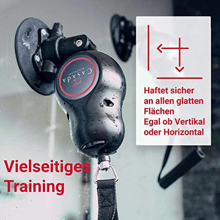 Casada MediPull einzigartiges Trainingsgerät für Fitness- & Dehnungsübungen – portabler Seilzug/Kabelzug ohne Bohren für Ihr Ganzkörpertraining ohne Fitnessstudio bei Ihnen Zuhause – Bild 4