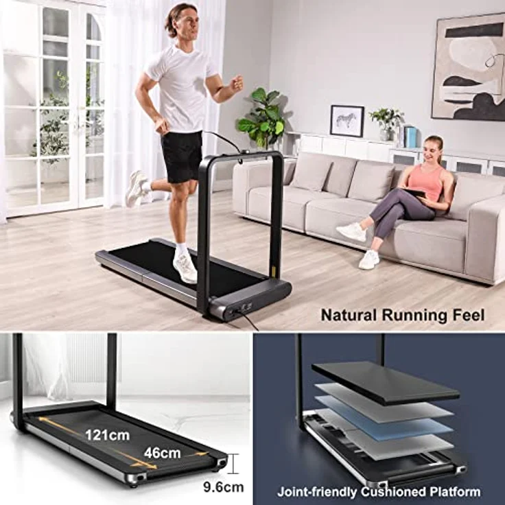WalkingPad X21 Laufband für Zuhause, Doppelt Klappbar, 1-12 km/h Walking Pad mit APP & HD Display, Keine Montage Erforderlich – Bild 3