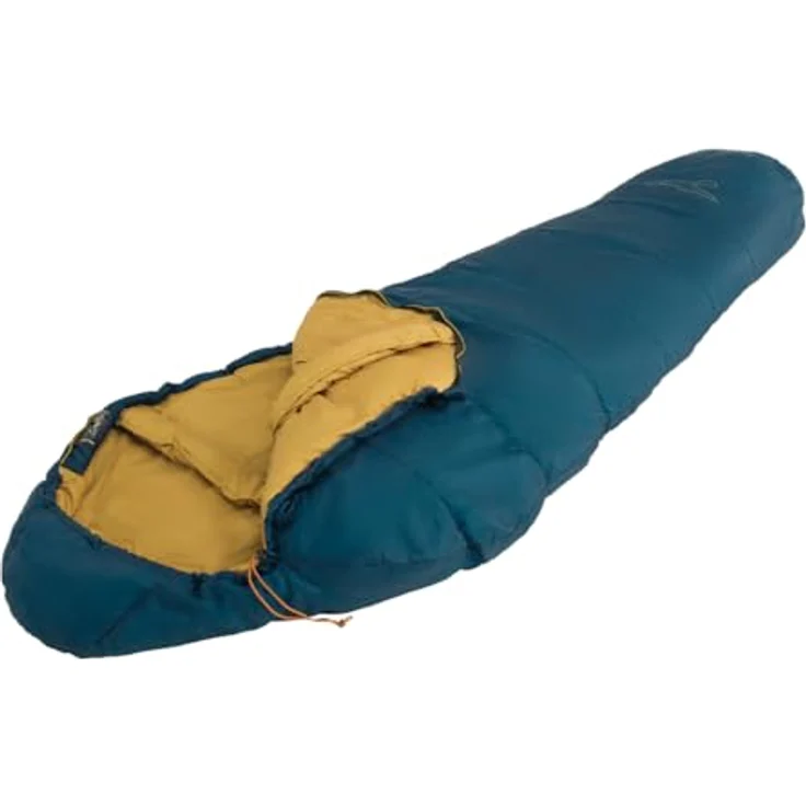 Easy Camp Falcon II, Mummy Schlafsack mit Komforttemperatur bis -1°C, leicht 1,36 kg, Kapuze, Zwei-Wege-Reißverschluss – Bild 2
