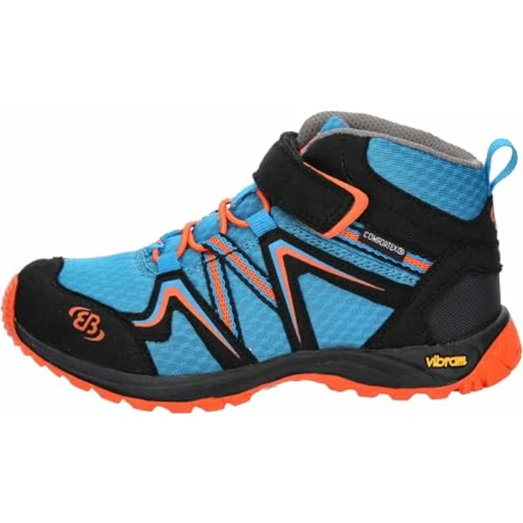 Brütting Rockwall, Jungen Wanderschuhe, strapazierfähiges Nylon, Schnellschnürsystem, Comfortex-Klimamembran, rutschfeste Vibram-Laufsohle, Blau, Größe 27 – Bild 2