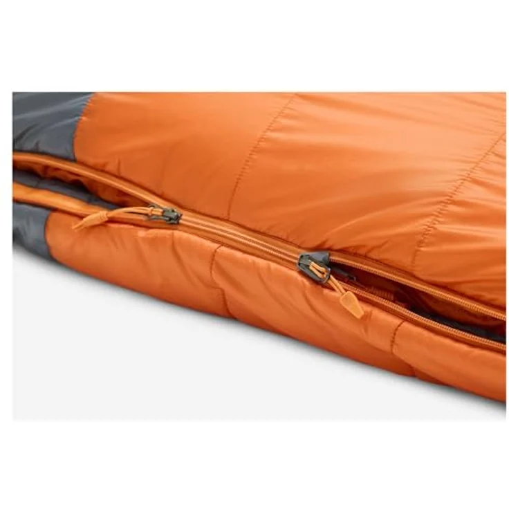 Marmot Trestles Elite Eco 0, Schlafsack mit exzellenter Wärmeisolierung, leichtes Kunstfaser-Material, Tangelo – Bild 5