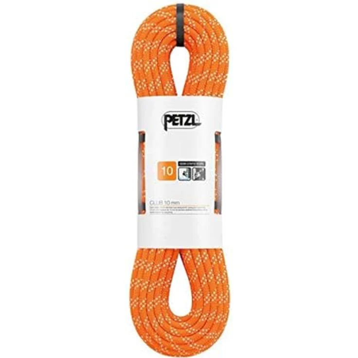 PETZL Verticality Halbstatisches Seil, orange, 40m, 10mm Durchmesser, EverFlex-Behandlung, ClimbReady-Technologie – Bild 1