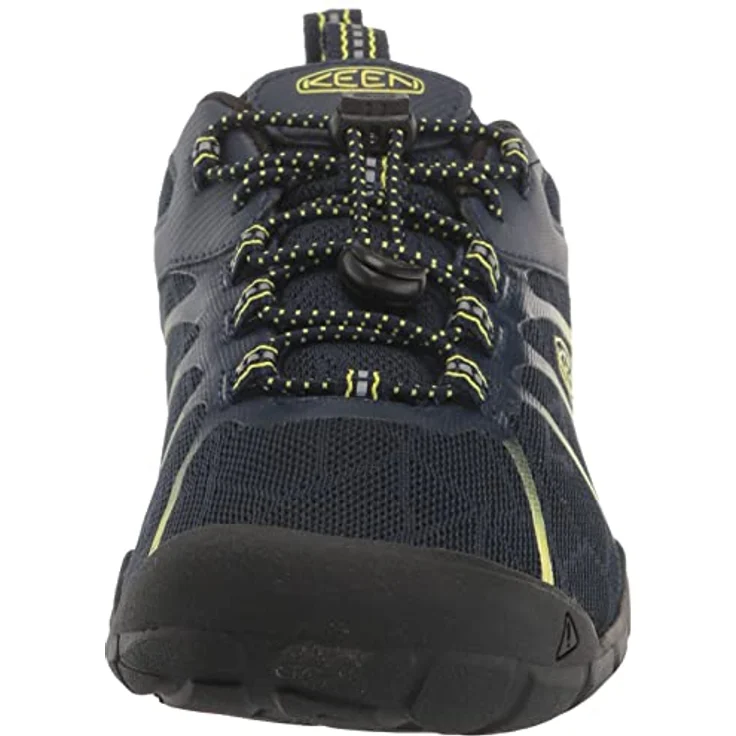 KEEN Chandler 2 CNX, Kinder Wanderschuhe aus Kunstleder/Textil, Dunkelblau, atmungsaktiv und robust mit regulierbarer Gummischnürung – Bild 2