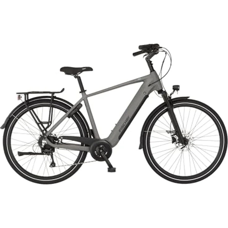 FISCHER E-Bike Trekking MOVE 01, 52 cm Rahmenhöhe, 474 Wh Akku, Heckmotor, 8-Gang Kettenschaltung, grau matt – Bild 1