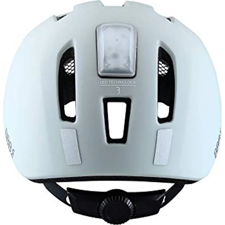 BBB Cycling BBB Helme Grid M, Fahrradhelm für City- und E-Bike mit 10 Luftschlitzen, LED-Rücklicht und reflektierenden Elementen, matt grau, 52-58 cm – Bild 4