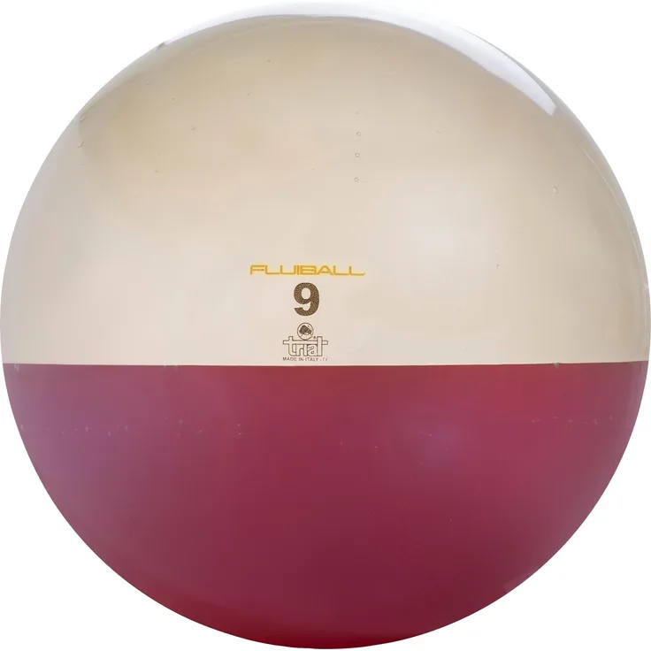 Trial Fluiball, Medizinball (9 kg, 290 mm), violett, aus Silikon mit flüssiger Füllung, robust und leicht zu reinigen