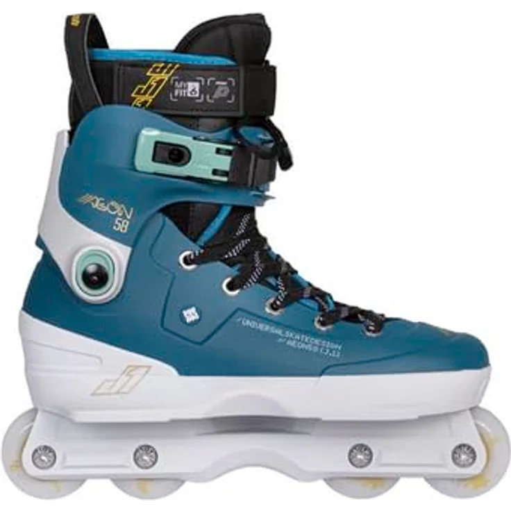 USD Aeon 58 Jay Yoon, Rollschuhe mit V-Power Top-Strap, Myfit 2nd Skin Liner und UC Pro Wheels (58 mm, 88A/92A Mix) für optimalen Komfort und Fahrgefühl – Bild 2