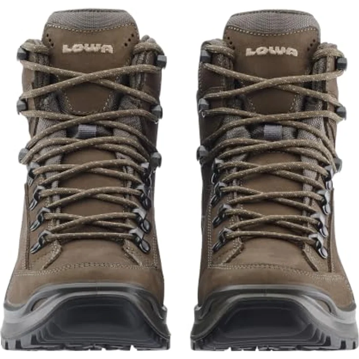 Lowa Renegade Evo Goretex Mid Wanderstiefel, grau, EU 36 1/2, 100% Leder, schnürbare Fußbekleidung, profiliertes Gummilaufsohlenprofil – Bild 3