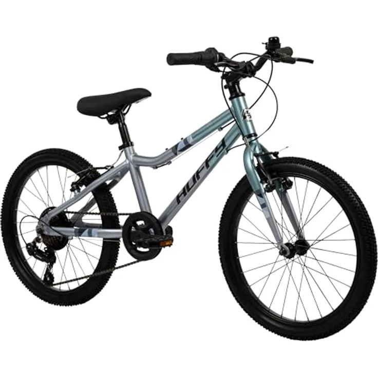 Huffy 20-Zoll Literide Junior, 7-Gang Fahrrad mit leichtem Aluminiumrahmen, Titanium Himmelblau und Grau für Kinder 5-9 Jahre