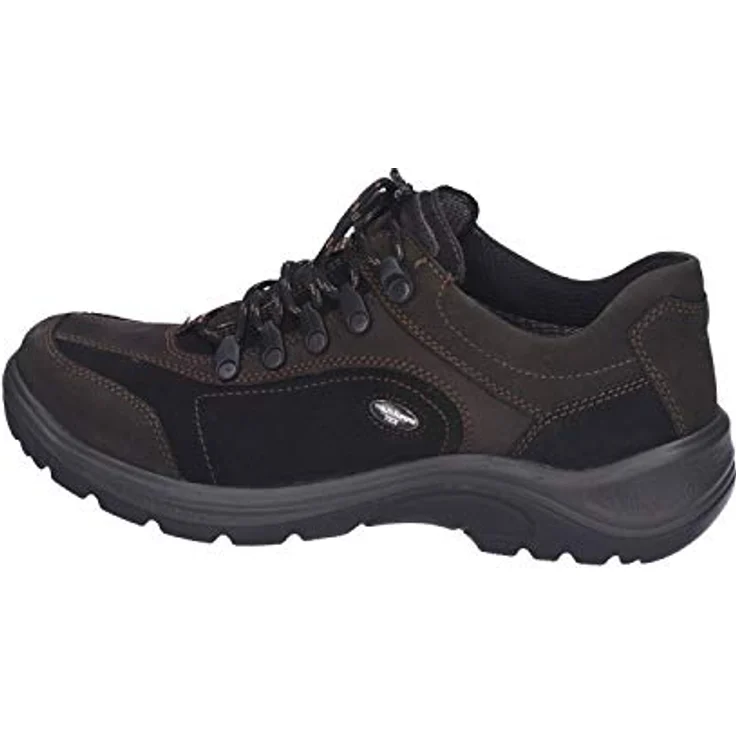 Waldläufer HAYO Trekkingschuh, Halbschuh aus Nubukleder mit wasserabweisender WaldläuferTEX-Membran, schiefer/schwarz – Bild 6