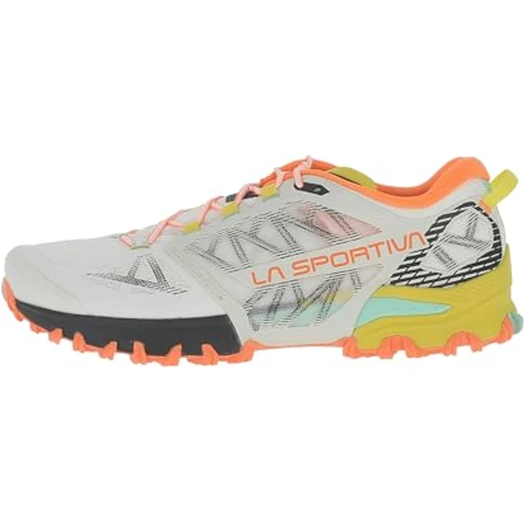 La Sportiva Bushido 3 Trailrunningschuhe, griffige Offroad-Stabilität, Chalk/Yellow, EU 43 – Bild 2