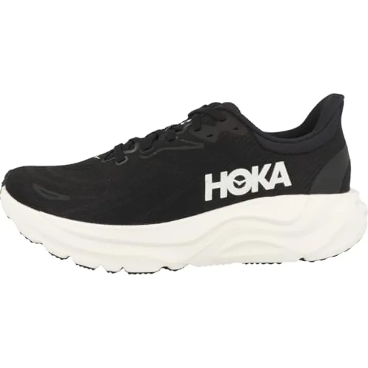 Hoka One One W Arahi 8, Laufschuhe mit H-Frame™-Technologie, Dämpfung und Stabilität, Schwarz/Weiß, Größe 38 2/3