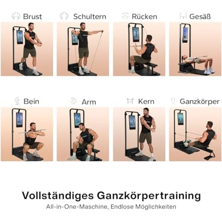Speediance Gym Monster 2 Smart Home Gym, AI-Powered Workout Maschine mit AeroRow Ruderbank, Kühlsystem und KI-gestütztem Training (Works Plus 2.0) – Bild 4