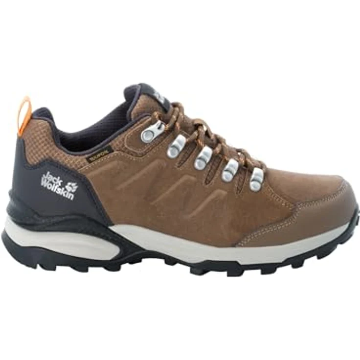 Jack Wolfskin REFUGIO TEXAPORE LOW W, Wasserdichter Wanderschuh mit starker Dämpfung und Gummi-Profilsohle – Bild 1