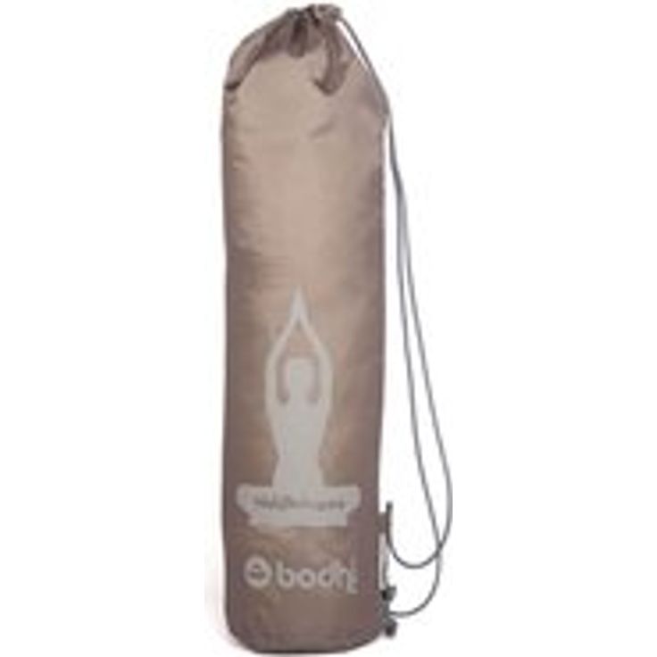 bodhi Easy Bag Yogamattentasche aus Polyester, leichte Tasche mit Print Siddhasana, TAUPE