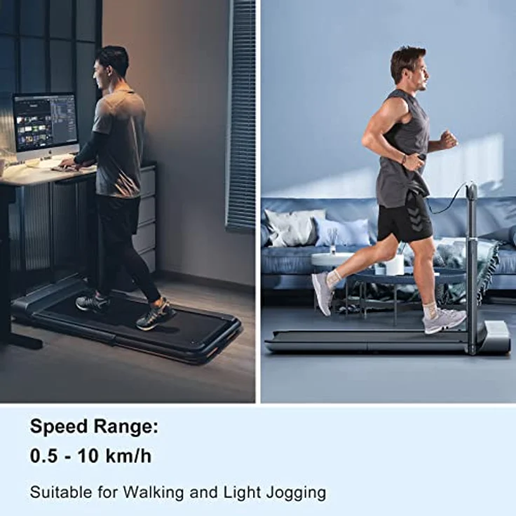 WALKINGPAD R1 Pro, Klappbares Laufband mit 918 Watt Elektromotor, für Geh- und Lauftraining bis 10 km/h, LCD Display, max. 110 kg Belastbarkeit – Bild 5