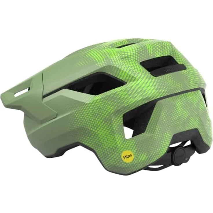 MET Helm SHELTER YOUTH MIPS, Velohelm für Kinder, Größe 52-56, grün-limette – Bild 2