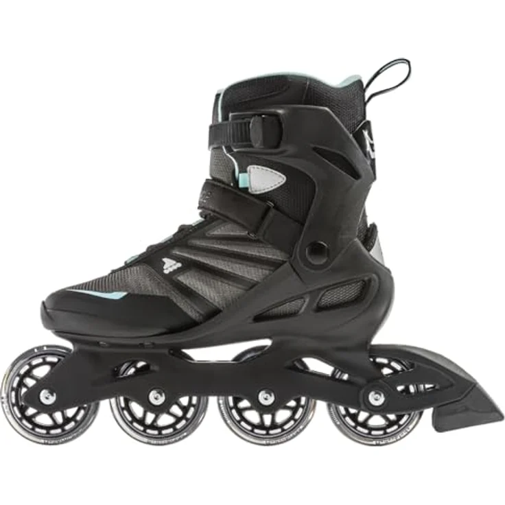 Rollerblade Zetrablade W Nero/Azzurro 25,5, Damen Rollschuhe mit optimierter Rollen/Lager Kombination – Bild 3