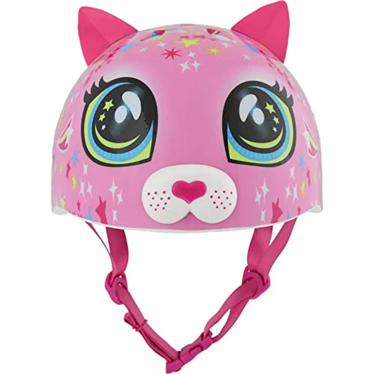C-Preme Raskullz Astro Cat, Velohelm für Kinder, 3D-Katzennase, leuchtendes Pink, 48-52 cm – Bild 3