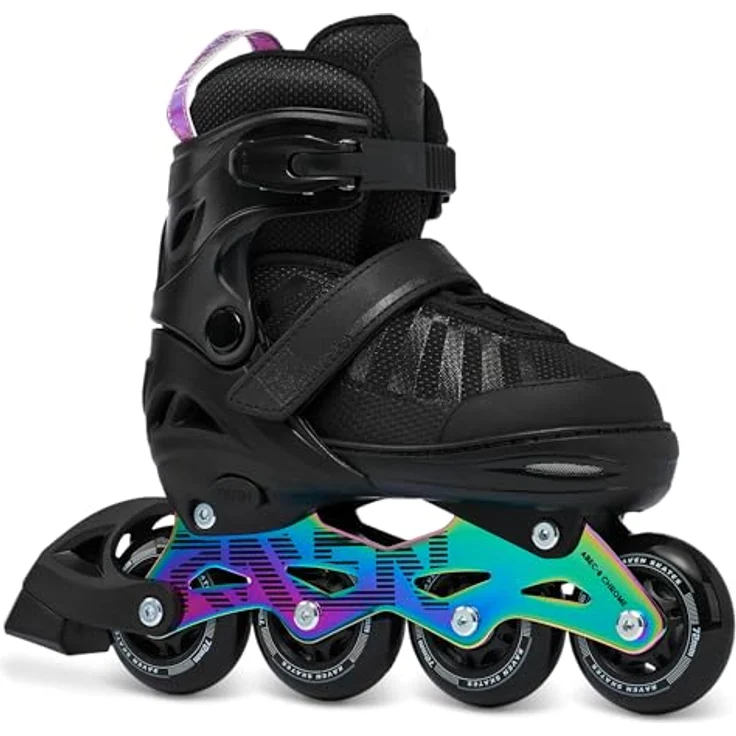 RAVEN Inline Skates Oxen Neo Chrome 2in1, verstellbar für Kinder und Erwachsene, 72 mm PU-Rollen, Größe 34-37 (21cm-23,5cm) – Bild 2