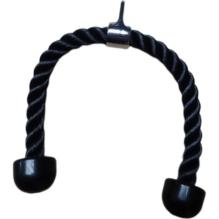 KUBIsport Trizepsseil für Gewichtstürme, 90 cm, robustes Fitnesszubehör für Kraftstationen