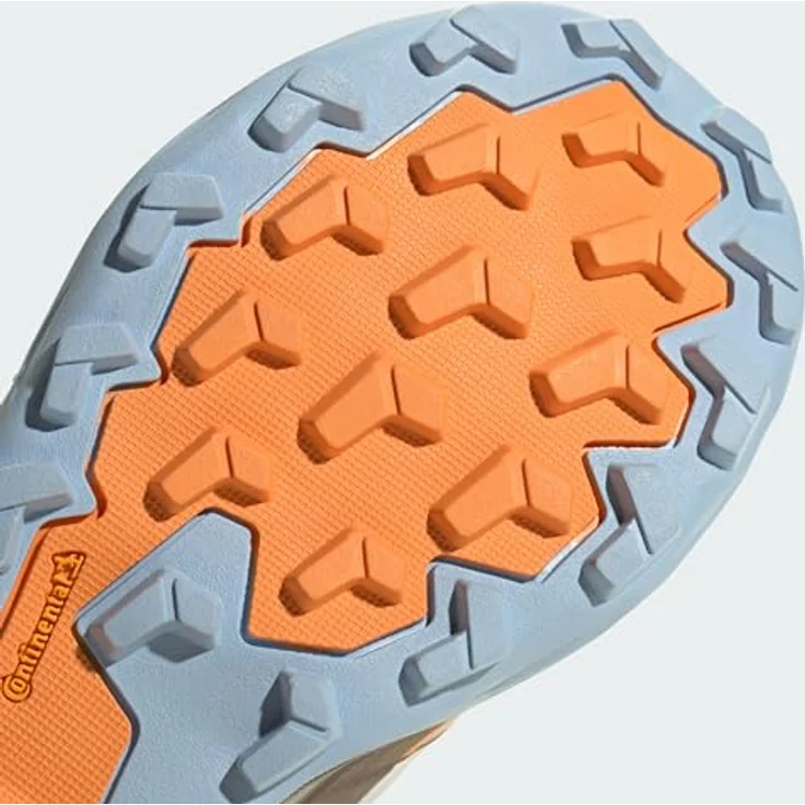 Adidas Terrex Skychaser AX5 GTX, Damen Wanderhalbschuh mit GORE-TEX Membran, taupe/off white/glow blue, Größe 38 – Bild 5
