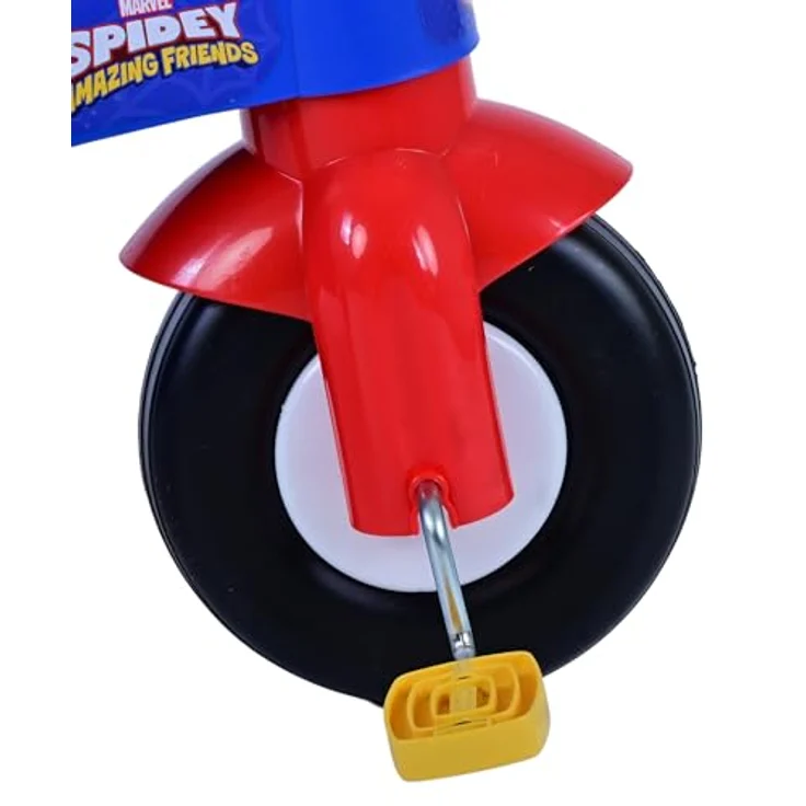 Volare Kinderfahrrad Dreirad Marvel Spidey Fahrrad für Jungen Kinderrad in Blau, offiziell lizenziertes Produkt, Korb, 25 kg Tragfähigkeit – Bild 4
