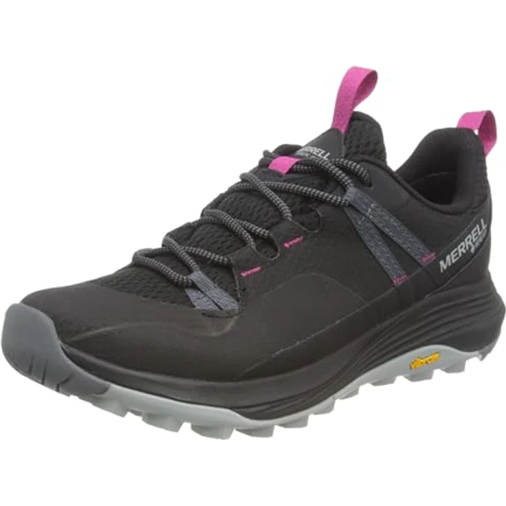 Merrell Siren 4 GTX, Damen Wanderschuhe (40.5), niedrig geschnitten, schwarz, GORE-TEX, Vibram-Sohle, herausnehmbares Fußbett – Bild 1