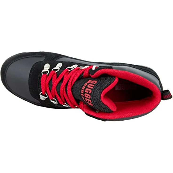 GUGGEN MOUNTAIN M010 Herren Wanderschuhe, atmungsaktiv und wasserabweisend, Schwarz-Rot, EU 44 – Bild 9