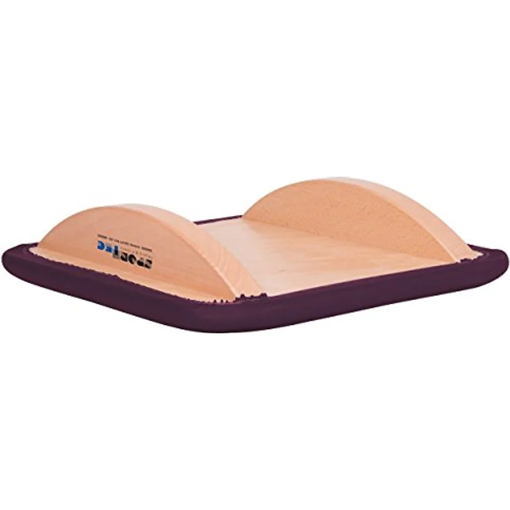 Sport-Tec Schaukelbrett klein mit Polster Wippbrett Wackelbrett Balancierbrett Balance, stabile Konstruktion, Kunstleder, verschiedene Farben – Bild 3