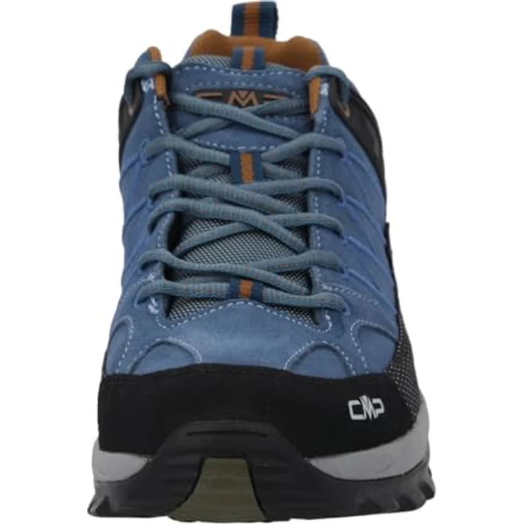 CMP Rigel Low WP, Herren Trekkingschuhe aus Leder, wasserdichter Wanderschuh, blau, Größe 41 – Bild 4