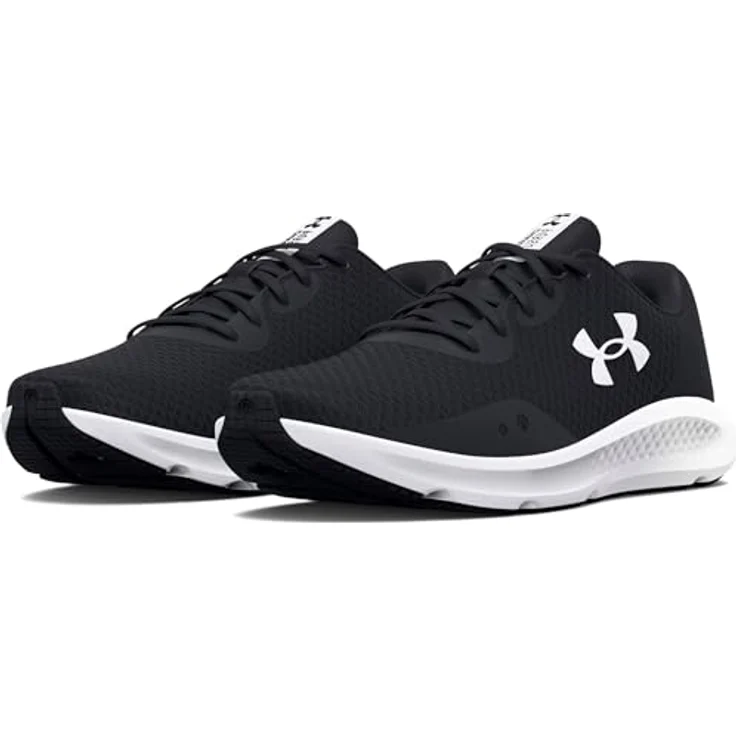 Under Armour Charged Pursuit 3 Tech, Damen Laufschuhe mit optimaler Dämpfung und atmungsaktivem Obermaterial, Schwarz (Größe 40.5) – Bild 1