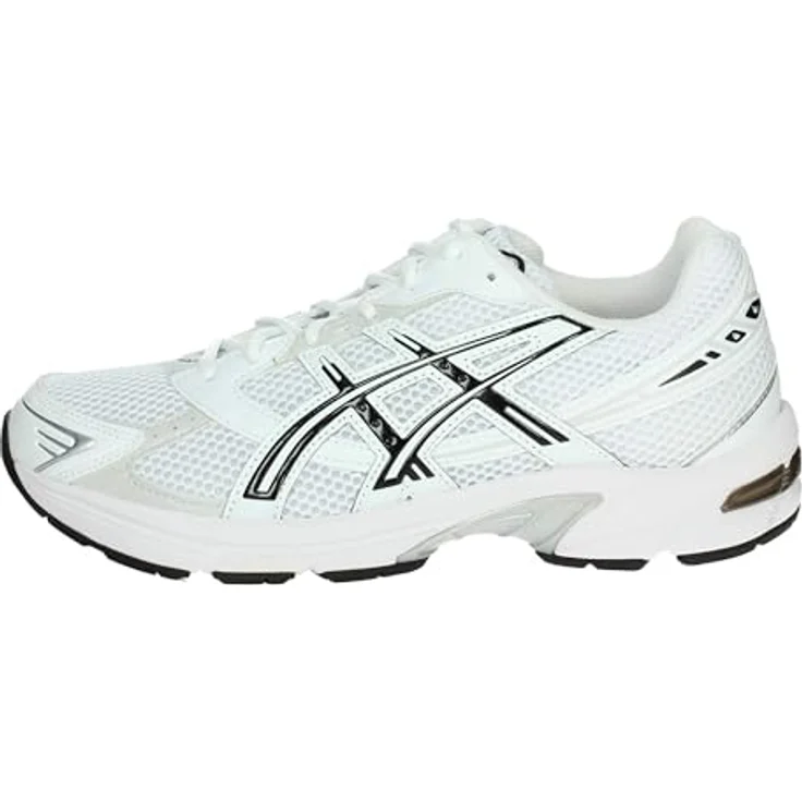ASICS GEL-1130, Sneaker im Vintage-Laufschuh-Style mit GEL™-Technologie und griffiger Gummi-Außensohle, Weiß/Schwarz, Gr. 42 – Bild 1