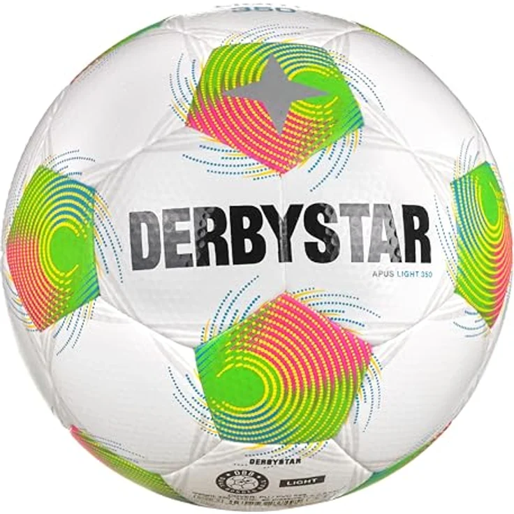 Derbystar Apus Light 350 v26 Gr.5, Jugend-Trainingsball aus Hightech-PU mit Golfball-Struktur, reduziertes Gewicht 290 g – Bild 1