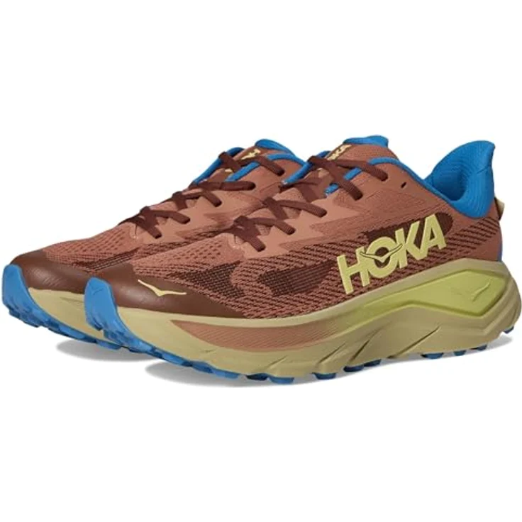 HOKA Challenger 8 Herren-Laufschuhe, Jacquard-Strick Obermaterial, Farbe Ahorn/Kardamom, Größe 40 EU – Bild 1