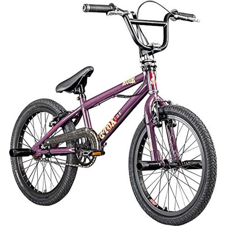 deTOX BMX-Rad Rude Limited, 20 Zoll, 1 Gang, unisex, 4 Pegs, 360° Rotor, grau/blau, geeignet für Fahrer ab 140 cm – Bild 1