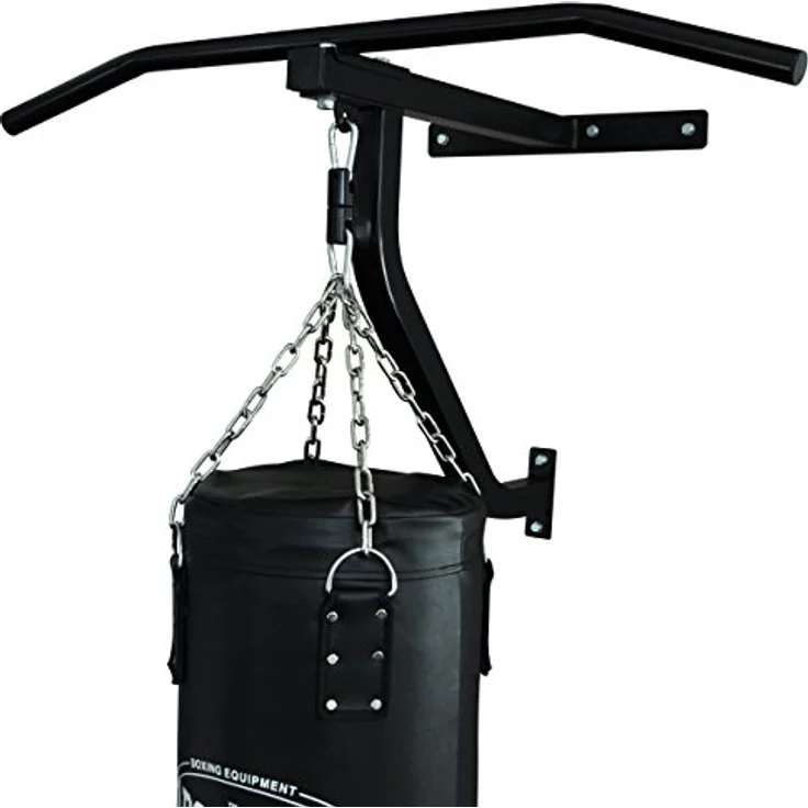 Bad Company Klimmzugstange, Boxsack und Wandhalterung im Set I gefüllter Sandsack 90 x 30 cm (23 kg) inkl. Stahlkette und Befestigungsmaterial I BCA-109 – Bild 3