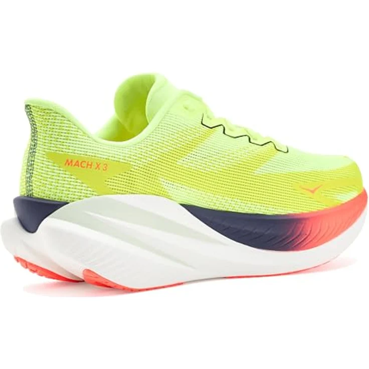 HOKA MACH X 3 Herren Laufschuhe, leichte Wettkampfschuhe mit atmungsaktivem Obermaterial, gelb, EU 45 1/3 – Bild 3
