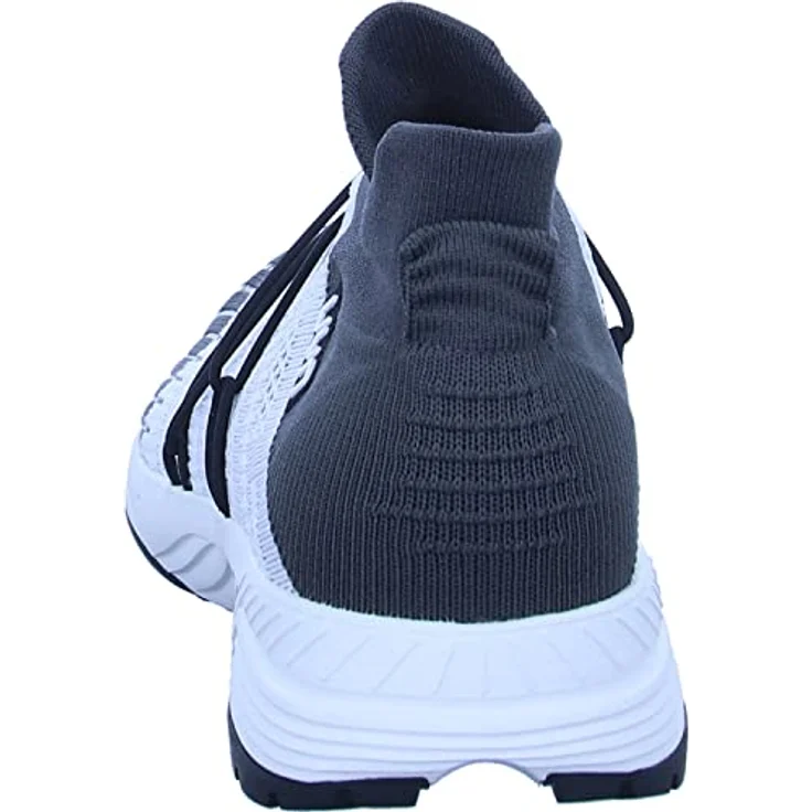 UYN Free Flow Tune Slip-on Sneaker, Damen Laufschuhe mit Merinowolle und hoch atmungsaktivem Knit-Gewebe, white/grey, Größe 38 – Bild 4