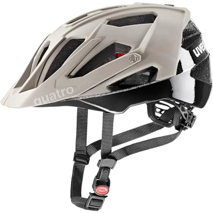 Uvex Sports Quattro CC, Velohelm (52 - 57 cm) mit doppelter Inmould-Konstruktion, 17 Belüftungsöffnungen und verstellbarem Visier, Made in Germany – Bild 1