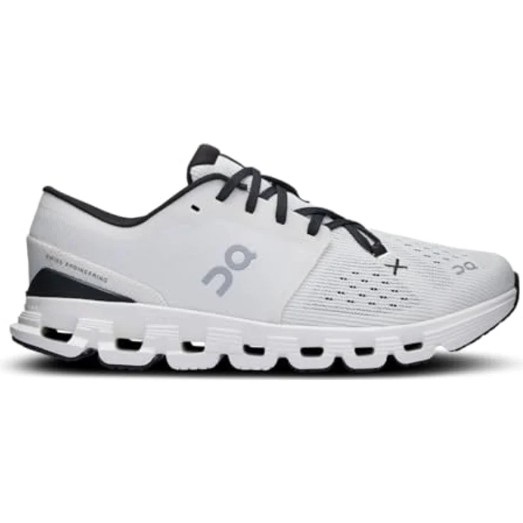 ON Cloud X 4 Damen Laufschuhe, CloudTec Dämpfungssystem, atmungsaktives Mesh-Obermaterial, Weiss, EU 39 – Bild 3