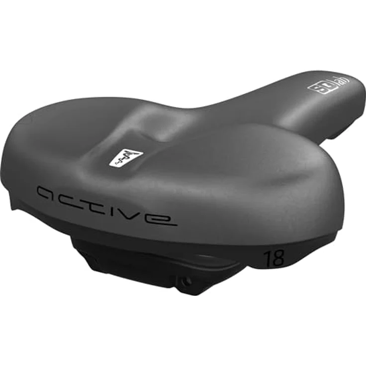 SQlab 621 M-D Active 2.1, City & Comfort Fahrradsattel mit Druckentlastung, für aufrechte Sitzposition, schwarz – Bild 2
