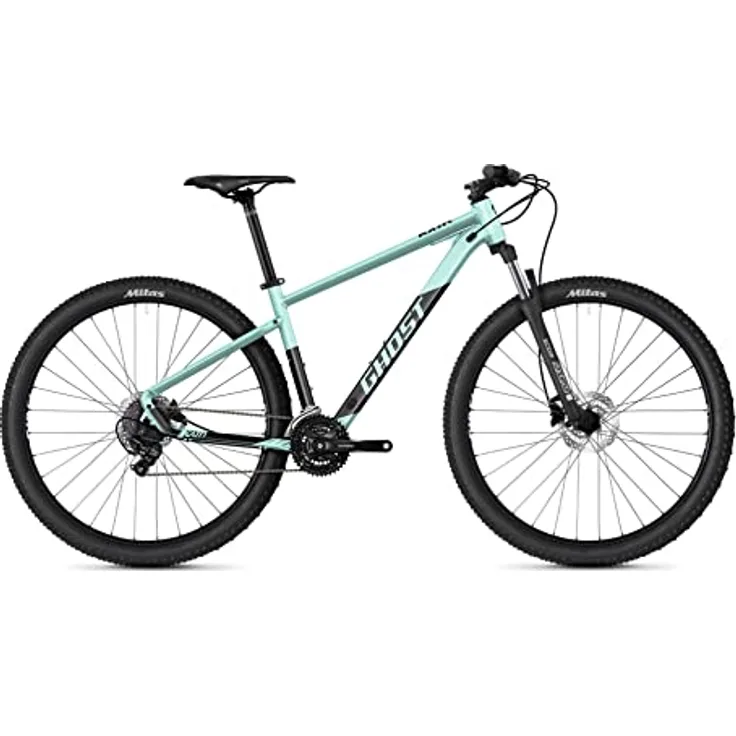 Ghost Kato 29R Mountain Bike 2022, 29" Laufrad, 21-Gang Shimano Tourney, Aluminium Rahmen, M/44cm, Light Mint Pearl/Black - Matt